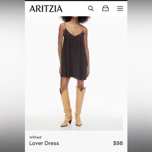 ARITZIA Wilfred Satin Dress